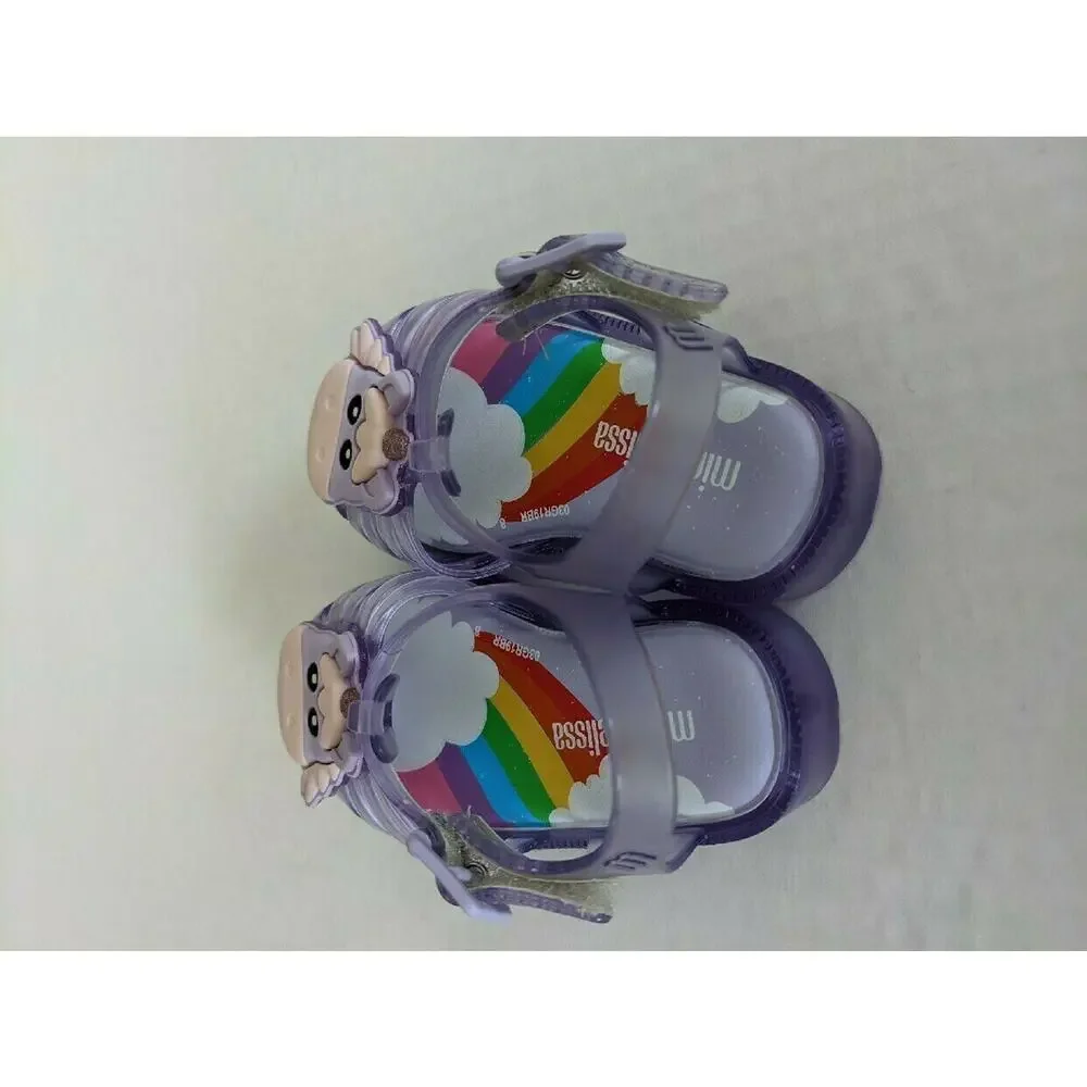 NWT Mini Melissa Unicorn Lilac Size 5 Possession Sandals